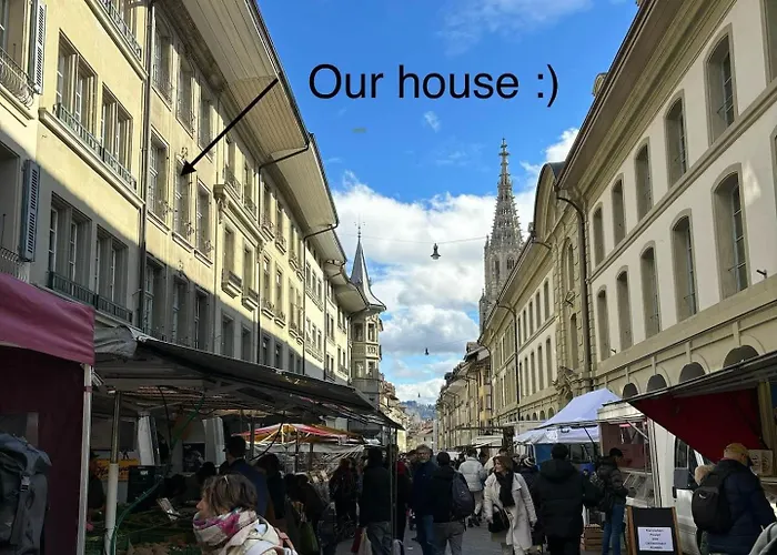 Old Town Gem Comfy Queen Bed & Fast Wifi Lägenhet Bern